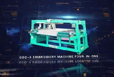 GDD9 four-in-one embroidery machine working video